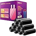 QIANNUO 4 Gallon Trash Bags 270 Counts Handle Garbage Bags Trash Can liners Bathroom, Bedroom, Office, Car, Home Waste Bin Plastic Trash Can Liners