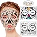 Produktbild Weicici 10 Packs Kit Tag der Toten Sugar Skull Temporäre Tattoo-Set: Männer oder Frauen (5 Stück A+5 Stück B)