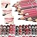 JaneDream 12 Colors Chic Women Fine Lip Liner Pencils Lipliner Waterproof Set 