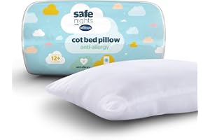 Silentnight Safe Nights Cot Bed Anti Allergy Pillow - Quality Luxury Soft Comfy Pillows For Kids Toddler Children - Hypoaller