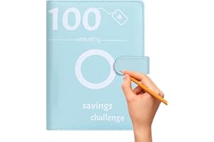 AZNEVER 100 Envelope Saving Challenge, Budget Planner 100-Tage Bugetplaner Startset Finanzplaner, Challenge Für Budgetplaner, 5 Budget Planer Umschlagmethode, Sparchallenge Budgetordner Budget Planner Sparen