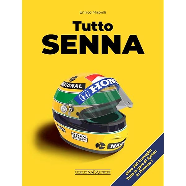 Cappello Ayrton Senna F1 - Berretto Per Tempo Libero Con Fascia Antisudore, Logo In Gomma Rialzata
