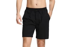 Aseniza Pantaloncini da Uomo Corti,Pantaloncini Uomo in Cotone，Pantaloni Casual da Uomo Estivi con Coulisse e Tasche,Bermuda Pantaloncini，Pantaloni Uomo Sportivi