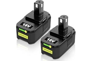TERARRELL 2Pack 8.0Ah P108 Replacement Battery for Ryobi Battery 18V Compatible for Ryobi Battery RB18L50 RB18L25 RB18L40 RB18L15 RB18L13 P102 P103 P104 P105 P106 P107