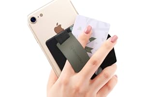 Sinjimoru - Porta Carte di Credito Con Supporto per Telefono, Portafoglio Telefono Con Impugnatura in Silicone. Sinji Pouch B-Grip Silicone, Silicone Gris Olive