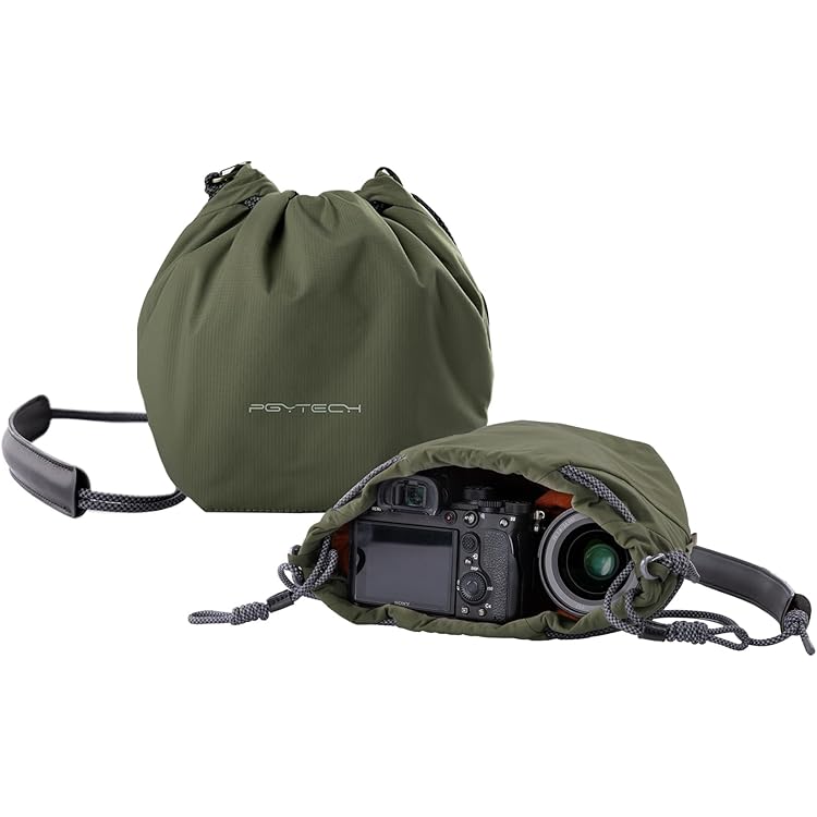 PGYTECH OneGo Cloud Camera Bag, Small, Street Photography, Stylish Soft Shoulder Bag, Compatible With Mirrorless Camera, Nikon/Canon/Sony/Fuji/GoPro /Action Cameras, Black, Black, Shoulder Bag