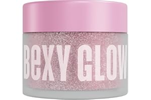 BEXY GLOW Cover Acrylic Powder 'Bubble Pink Shimmer' - 1oz Pink Core Acrylic Nail Extension Core French Manicure