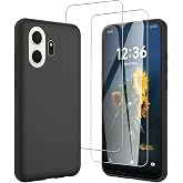 JDXHFF Black Case for TCL NXTpaper 70 Pro 5G with 2 x Tempered Glass | Case with 2 Pieces Screen Protector Film &ndash; Soft TPU Si
