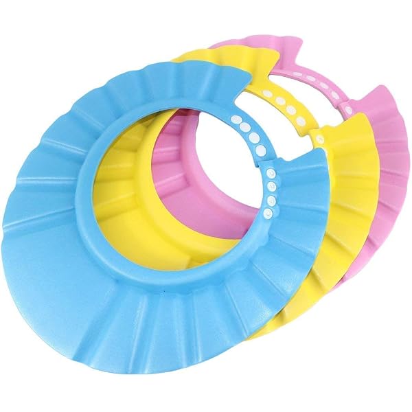 Chapeau De Bain Réglable Pour Bébé/enfant - EVA Ultra-léger - Bleu - Protection Eau Et Shampooing - 6