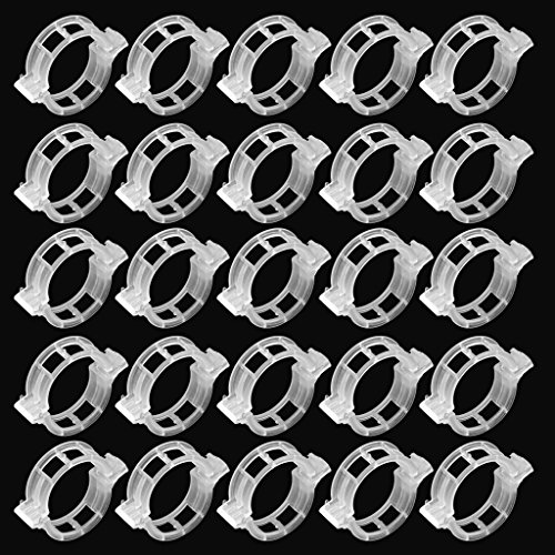 Gazechimp 100pcs Weiß Pflanzenclips pflanzenklammern Tomatenclips Verbinden Pfeffer Gurke Reben , Kunststoff - 9