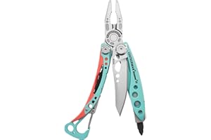 Leatherman Skeletool CX - Multiherramienta 7 en 1 Para Camping y Supervivencia, Acero Inoxidable, Made in USA, Paraiso