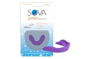 SOVA Junior Knirschskena mot nattliga tandgnisslar – lila – för barn från 6–12 år – bettskena mot bruxism – 1,6 mm