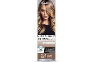 KNIGHT & WILSON Colour-Freedom Gloss Pro 150ml Medium Blonde Semi-Permanent Hair Colour. Ultra-Shine Vegan Hair Colour Mask with PurePlex | Ammonia Free Colour Lasts Up To 6-10 Washes