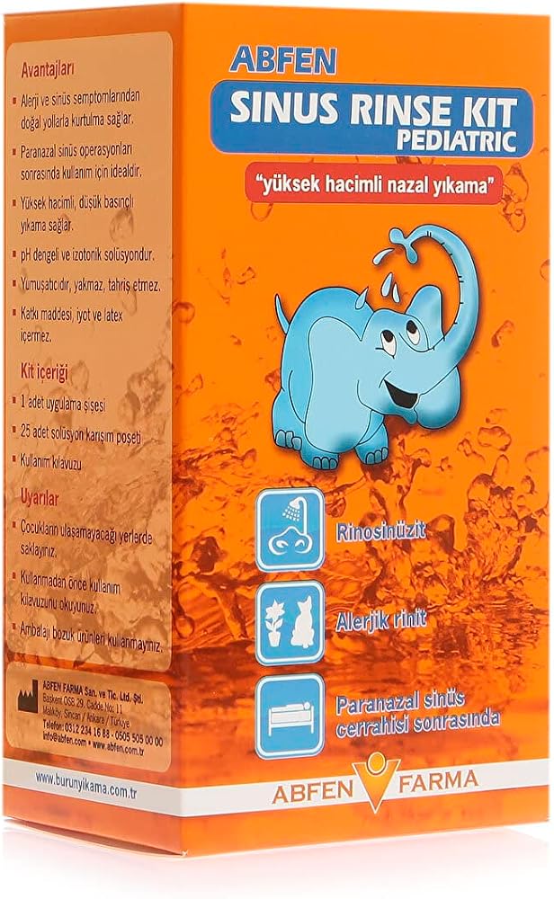 Abfen Farma Sinus Rinse Pediatric Kit 25 Yedek Poşet