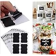 CVANU 96pcs Chalkboard Labels, Reusable Waterproof Mason Jars Labels Kitchen Pantry,Spice Jars Glass Bottles ? Best Chalk Stickers & Organizing Label