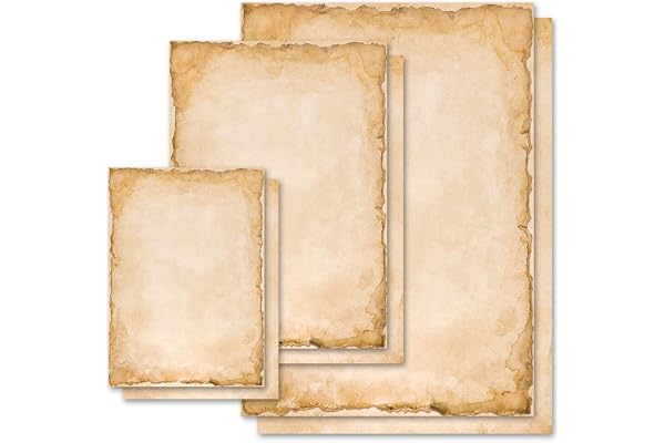 Papier à motif Antique & Histoire VINTAGE 50 feuilles DIN A5 - Paper-Media
