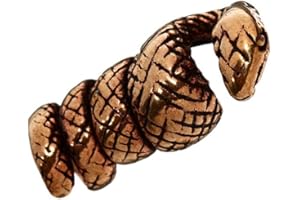 NKlaus broda biżuteria do włosów koralik ANAKI wąż brąz kręcone koraliki 6384
