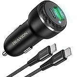 IWAVION Fast USB C Car Charger Compatible with Samsung Galaxy S20/S20 Ultra/S10/S8/Note10/Google Pixel 3/4/XL/iPad Pro/iPhone