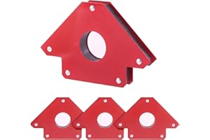 Swpeet - Juego de imanes de soldadura de 3 pulgadas (25 libras, 3 pulgadas, 45, 90, 135 grados, ángulo magnético de soldadura para soldadura de soldadura, montaje