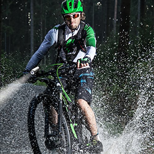 Fahrradlicht,Orinsong LED Fahrradstrahler Set mit 4 Modi, 500 Lumen USB wiederaufladbar Frontlicht 2600mAh Lithium Akku und Rücklicht Fahrrad - 2
