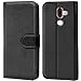 Produktbild Conie Schutzhülle kompatibel mit Nokia 7 Plus, Schwarze PU Lederhülle Klapphülle Etui Tasche mit Kartenfächer