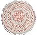 Produktbild Strandtuch/Handtuch/Badetuch - Rund - 100% hochwertige Türkische Baumwolle - 150 cm Durchmesser - Eignet sich auch für Yoga, zur Meditation, als Dekoration (Tischdecke, Wandbehang) und als Picknickdecke (Rot)