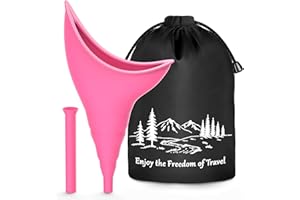 UneedMe Female Urinal Festival Camping Accessories, Female Urination Device Camping Toilet Hiking Holiday Essentials Reusable for Women, Travel Camping Female Urinal Device Funnel Portable Urinal