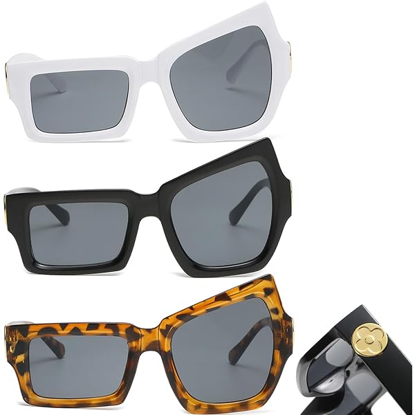 Lustige Sonnenbrille Mit Asymmetrischen Gläsern – Große & Kleine Augen, Leicht, Für Partys & Kostüme