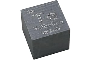 TIHONORI 10mm Element Würfel - Periodensystem der Elemente Sammlung - Seltene Erden Metalle,Tellurium te