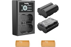 ‎SMALLRIG SMALLRIG Wymienne Baterie do Aparatu NP-W235 (2 sztuki) i Zestaw łAdowarek do WyśWietlacza LCD, Akumulator dla Fujifilm GFX 50S II, GFX 100S, dla Fujifilm X-T4, VG-XT4, X-T5, X-H2S- 3822