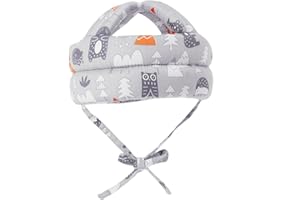 IEASEY 360°Anti-Kollision Baby Helm Kopfschutz Stoßfest Schutzhut Schutzhelm Säugling Kleinkind Kinder Kopfschutzkappe Schutzhut Baumwolle Hut Kopfschutzmütze Verstellbarer Kopfschutz, 6 bis 36 Monate