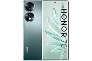 HONOR 70 Smartphone 5G, 8+128 GB, 6,67 cala Zakrzywiony wyświetlacz OLED 120 Hz, potrójny tylny aparat 54 MP z Androidem 12, bateria 4800 mAh + szybkie ładowanie 66W, Emerald Green