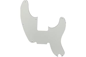 HANHUAGONGYIPING Pièces de guitare pour guitare basse Fender Telecaster Precision Bass Pickguard (1 pli blanc-2,3 mm)