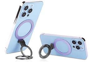 GAODUANLUOLUO Anneau Telephone Auto-adhésif, Ultra Mince Bague Telephone Portable, Grip Telephone Pliable pour Tous Smartphones (Violet)