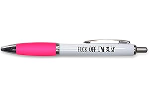 PEACHY ANTICS Rude Pens For Adults | Funny Boss Gifts Leaving Presents For Colleagues | Silly Ballpoint Pen Novelty Funky Stationery Quirky Gift Office Desk Accessories (Pink_PAP5)