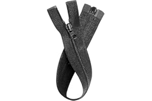 XYUXWLG Zips for Sewing, #3 Nylon Zipper Chunky Plastic Open-Ended Zip Fasteners for Sewing, Crafts, Clothing