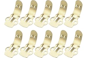 Vepoty Edelstahl Leere Schuhclips 10pcs Schuhklemmen DIY Bastelfunde Zubehör Schuhbedarf Gold Gold