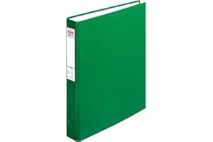 Herlitz Max segregator pierścieniowy A5, 2-pierścieniowy mechanizm kombinowany, zielony, wysokość wypełnienia 25 mm