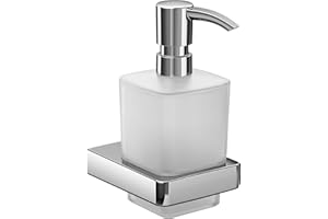 EMCO Trend dozownik mydła do mydła w płynie, szkło satynowane, pojemność 155 ml, akcesoria łazienkowe, montaż ścienny, 22100101