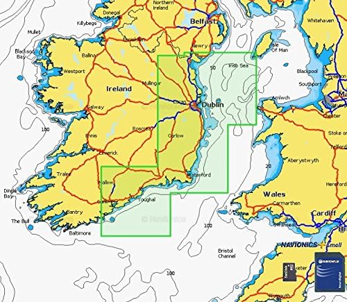 Navionics Plus Small 5G571S2 Ireland East Nautical Chart