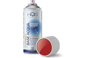 HQS HIGH QUALITY SPRAY HQS Bomboletta di Vernice Spray 400ml Base Acqua Colori Ral (Ral 3000 Rosso Fuoco)