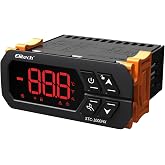 Elitech Digital Temperature Controller Thermostat AC 220V&plusmn;10% External Temperature Sensor -50℃~120℃, STC-1000HX