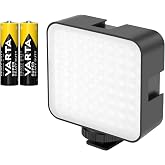 Puluz PU529B Mini Video 64 LED Light S&uuml;rekli 6500K Işık Vlog &Uuml;r&uuml;n Youtube Makyaj Vb. &Ccedil;ekimleri DSLR ve Aynasız Fotograf Makin