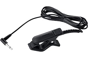 KORG - CM-400 BK Microfono a Contatto per Accordatore, con Clip per il Fissaggio sullo Strumento, Lunghezza del cavo 1,5m, Connettore Mini Plug Mono da 3.5 mm, Colore Nero
