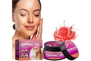 AIZHENQIAN Extreme Dark Intensive Tanning Gel, Sunbed Accelerator for Indoor/Outdoor, Natural Ingredients, Fruit Aroma, Achieve a Natural Tan (1-Pack)