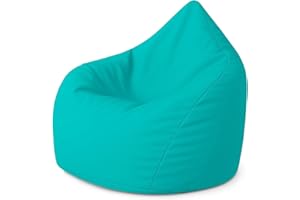 ‎PATCH HOME PATCH HOME Sitzsack XL Tropfenform – Türkis – Indoor & Outdoor Beanbag mit Styroporfüllung - Bereits Befüllt - Kinder & Erwachsene - 30 Farben & 3 Größen - Für Kinder und Erwachsene