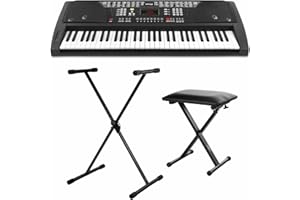 FunKey 61 Keyboard noir Set incl. Support de Clavier. Banquette inclus