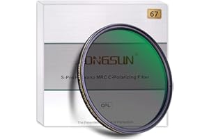 JONGSUN Filtre Polarisant 67mm, Polarisant Circulaire, S-Pro HD Nano MRC16, 67mm Polarizing Filter, Verre Optique, Filtre CPL