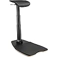 Navodesk - Active Stool, Ergonomic Leaning Chair, Standing Desk Chair, Adjustable Ergonomic Standing Stool, High Sit Stand Stool Chair with Anti Fatigue Mat