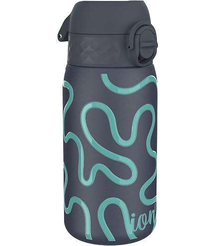 Gourde Ion8 Enfant 400ml Inox - Anti-fuite, Lavable Lave-Vaisselle, Poignée Transport | Hydratation Sûre Et Pratique